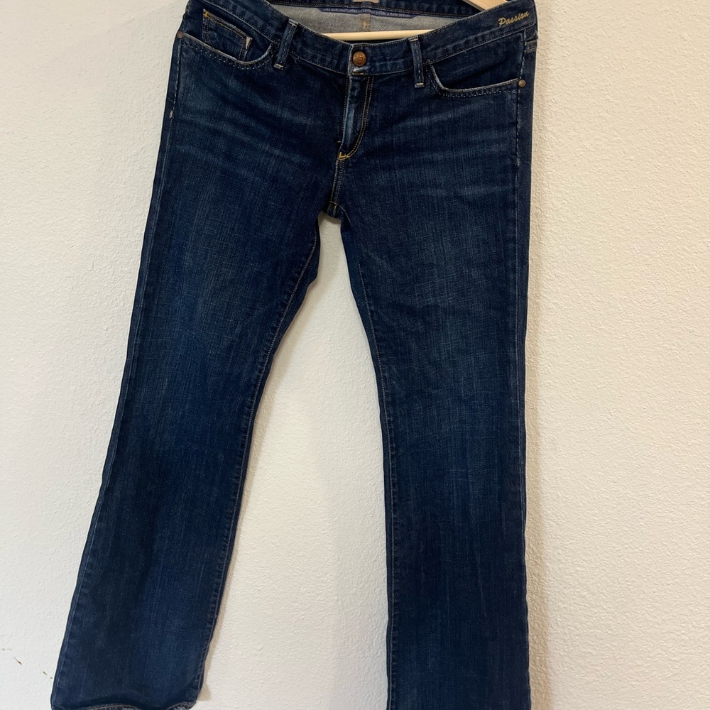 Goldsign Deep Blue Straight Leg Jeans rare vintage Y2K